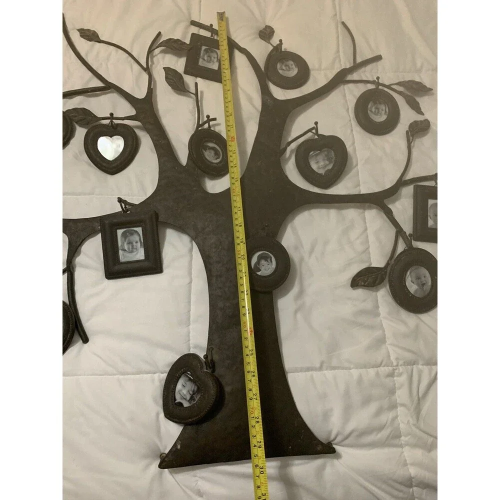 Picture Frame Family Tree With 13 Hanging Photos